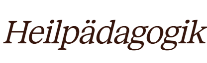 Heilpädagogik
